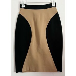 Rebecca Minkoff • Brown Black Colorblock Skirt